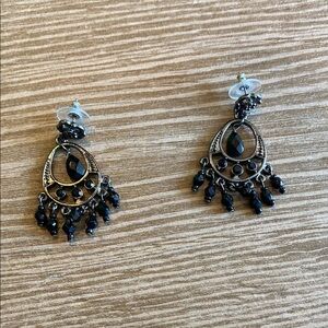 Elegant Black Dangle Earrings